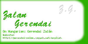 zalan gerendai business card